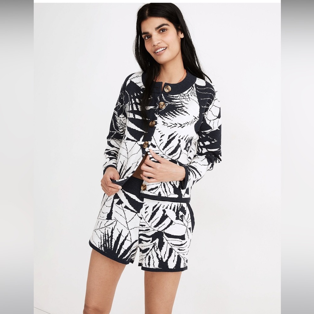 Madewell Broadway Cardigan Sweater in Tropical Vacation